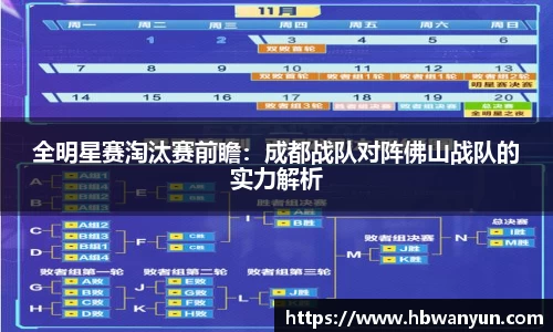 全明星赛淘汰赛前瞻：成都战队对阵佛山战队的实力解析